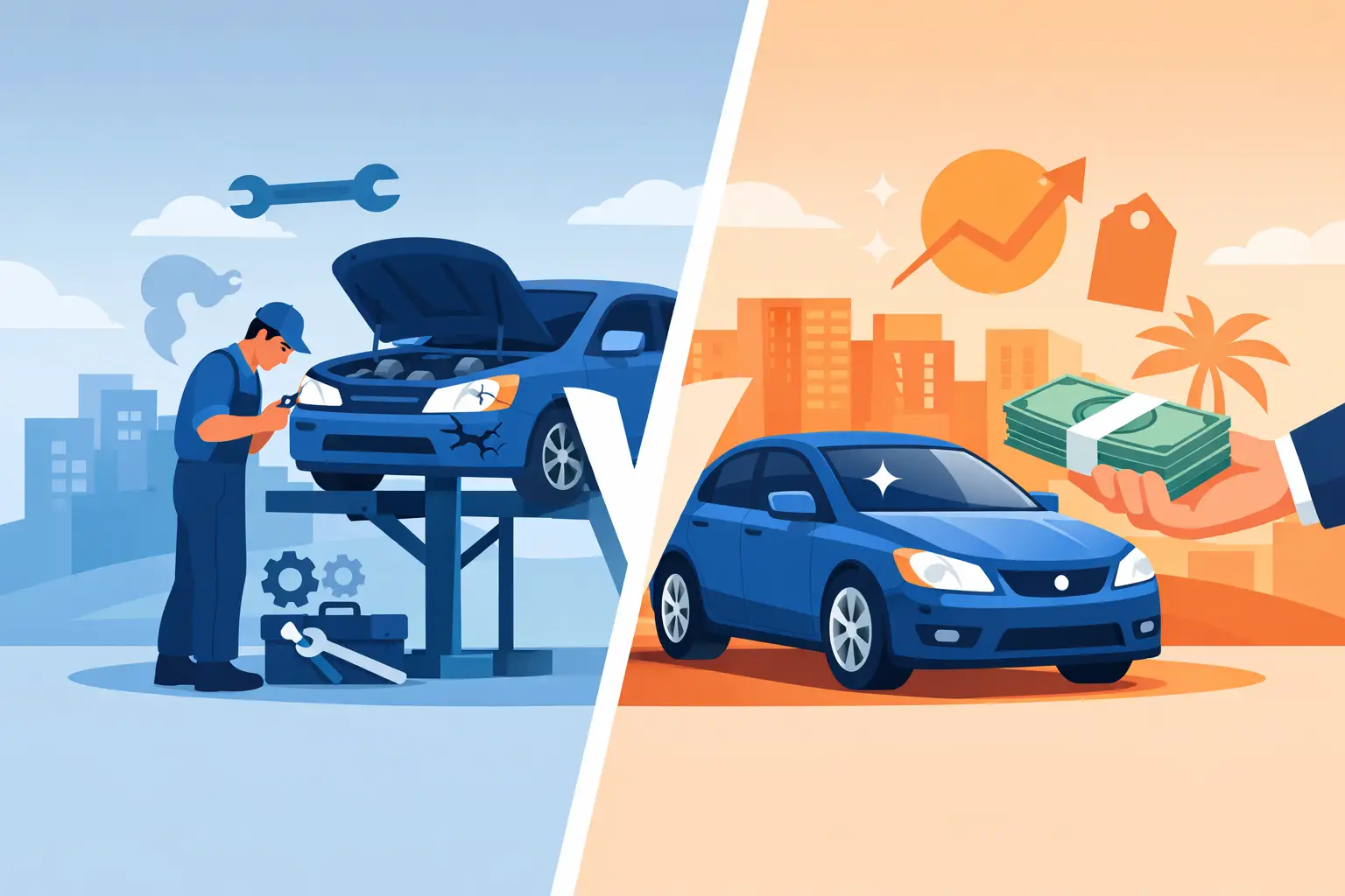 Repair Car or Sell As Is? What Pays Off