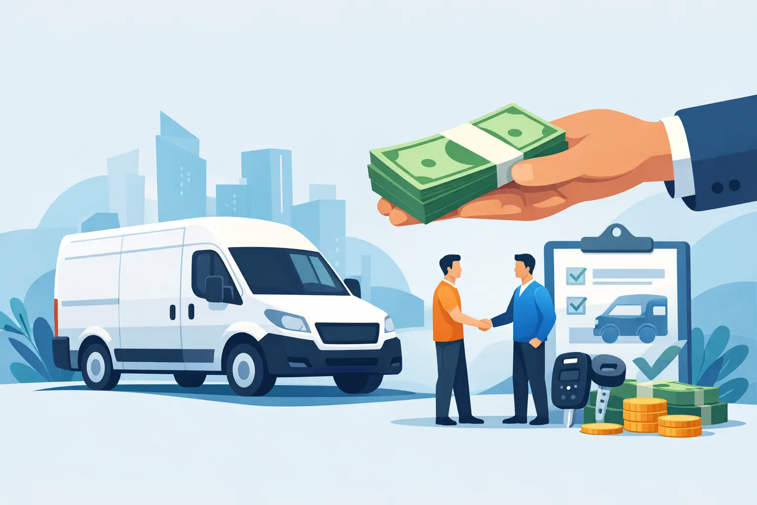 Sell Commercial Van for Cash Without the Hassle
